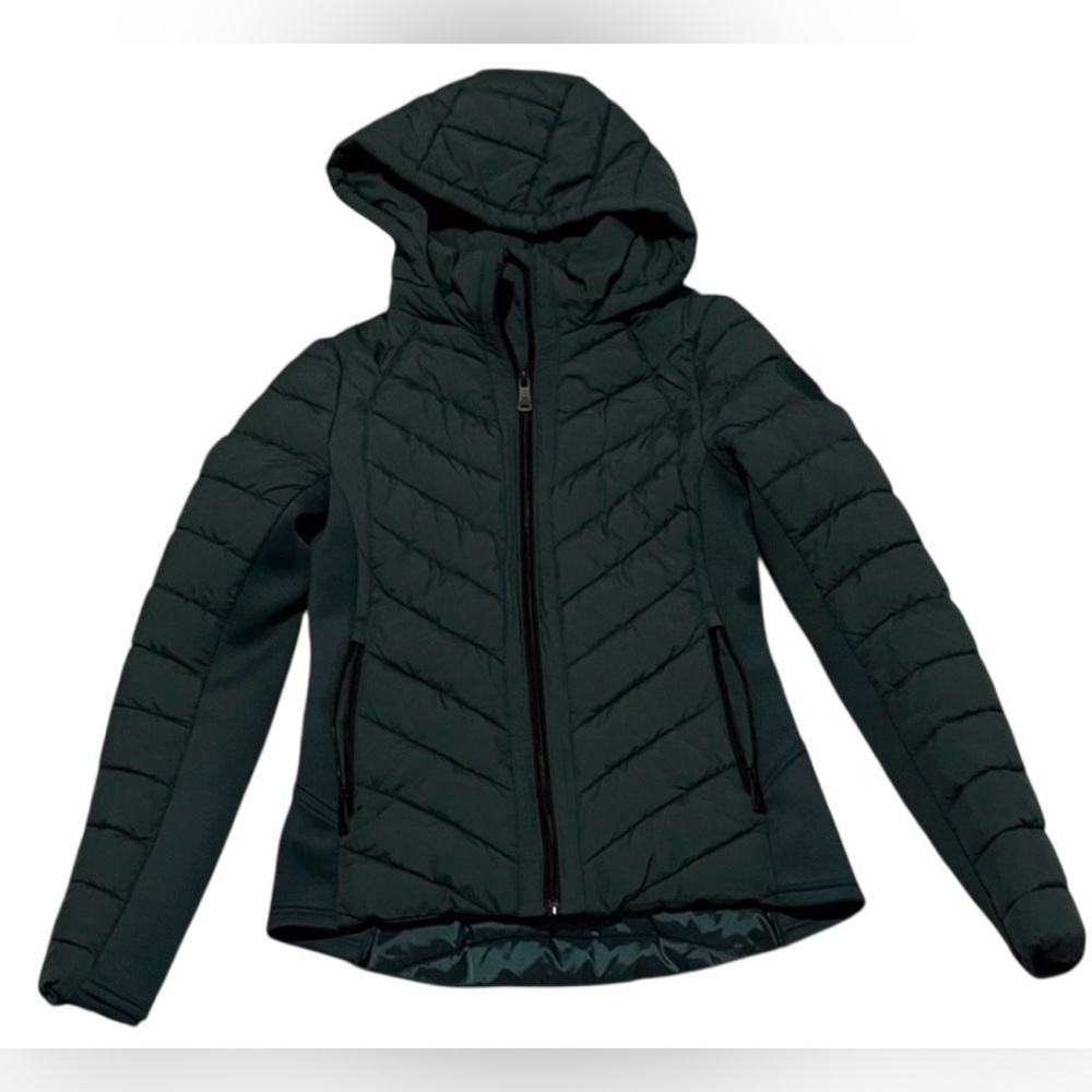 Bernardo Emerald Stretch Puffer Jacket Hooded Quilted Winter Coat Waterproof, S - Picture 2 of 11